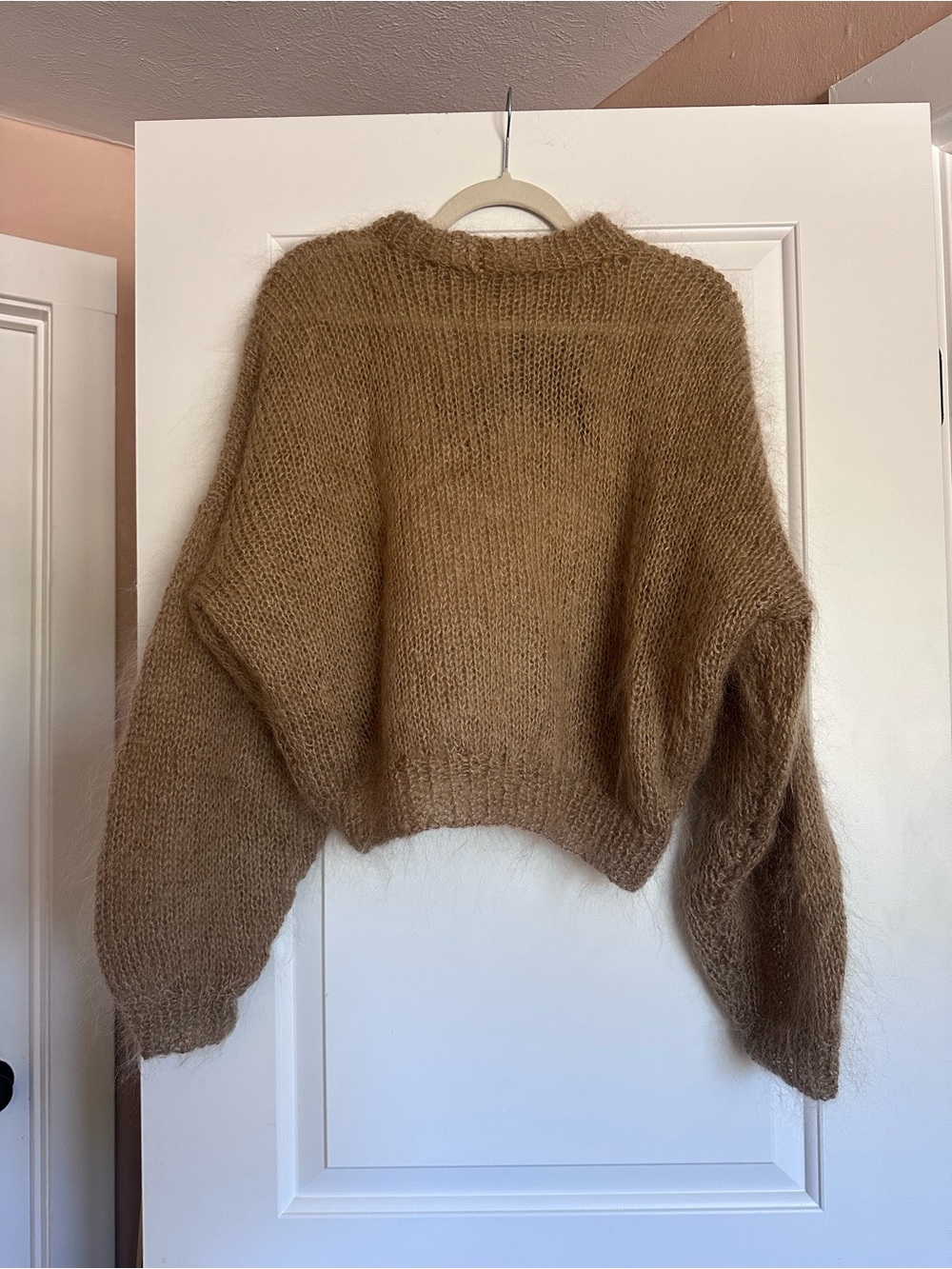 Hand knit Bambi mohair sweater, O/S - Picture 2 of 2
